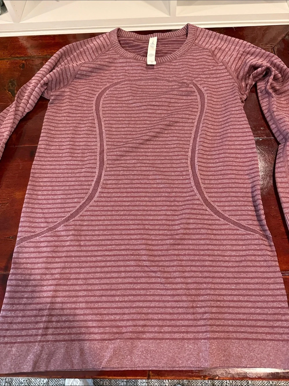 lululemon athletica Striped Crewneck Sweater in Dusty Mauve